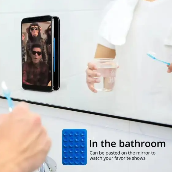 Double Side Silicone Suction Pad Phone Stand Multifunctional Fixture Suction Cup Detachable Hands-free Phone Holder